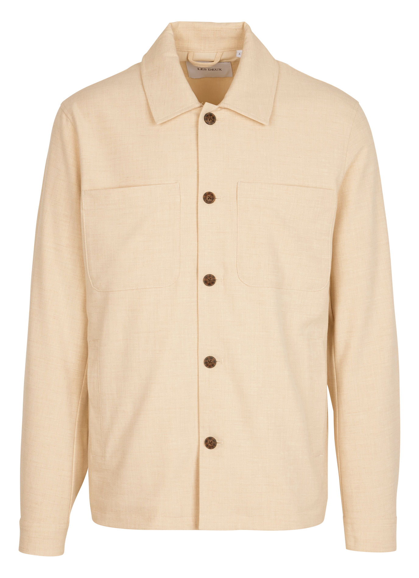 Surchemise col classique regular-fit LES DEUX Marron