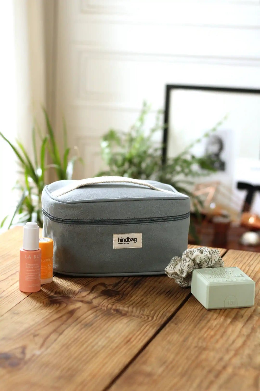 Cotton toiletry bag HINDBAG Green