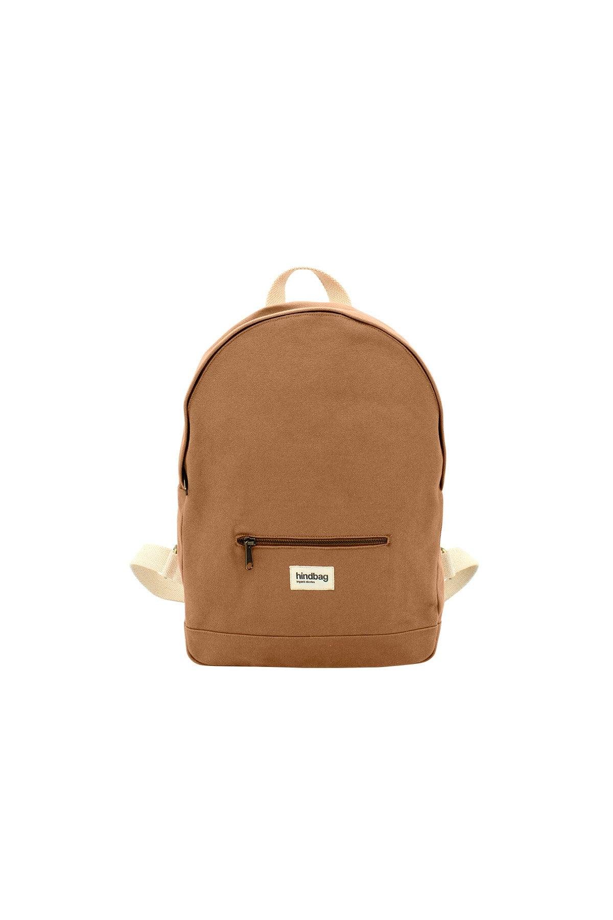 Cotton backpack HINDBAG Brown