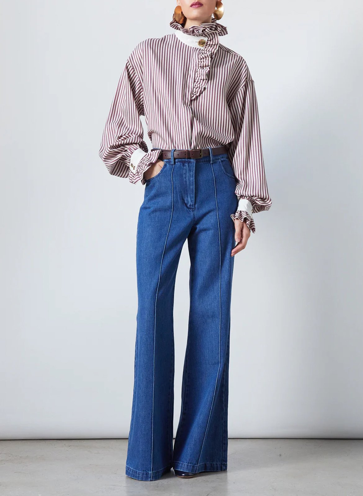 Jean large en coton THE LABEL EDITION Bleu