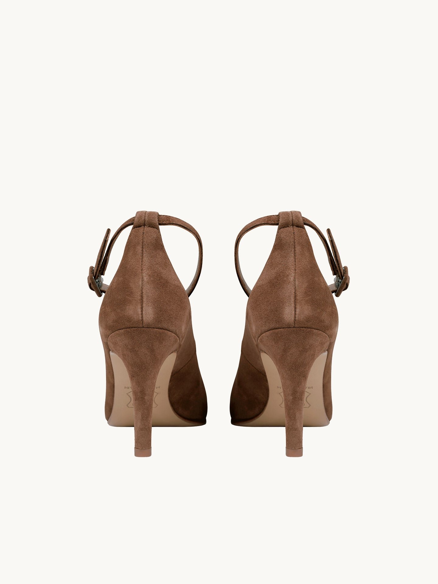 Suede high heels EMZI PARIS Brown