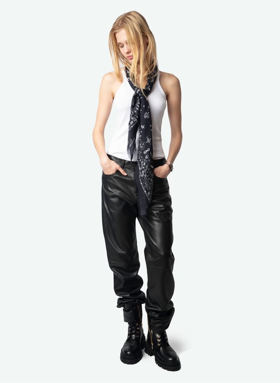 Quadratisches baumwolltuch Black Zadig&Voltaire Damen Place