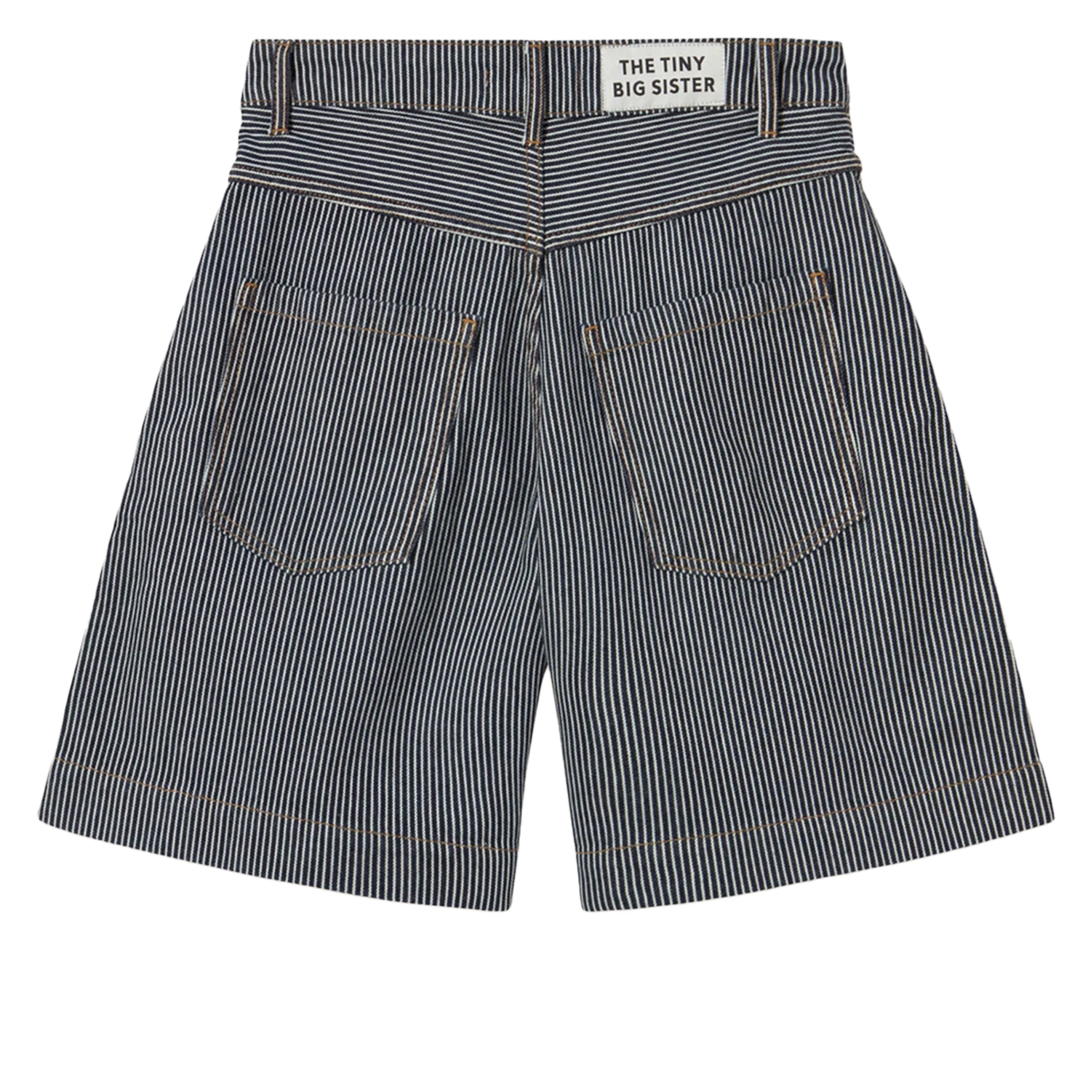 Short large rayé en coton THE TINY BIG SISTER Bleu