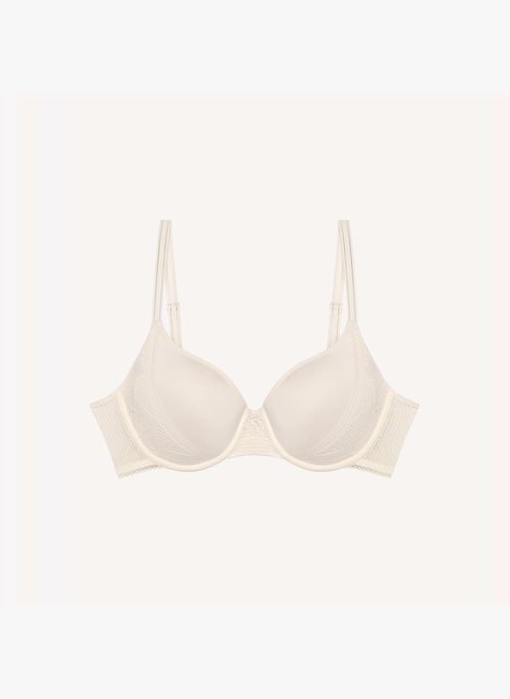 A Fleur De Toi demi-cup bra | White by PASSIONATA A Fleur De Toi demi-cup bra White