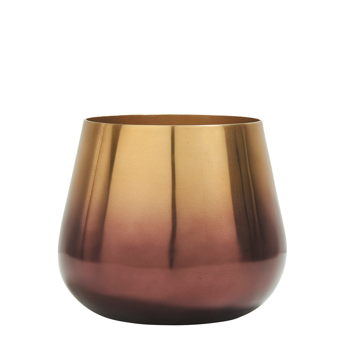 Brass and Pink Patio Planter BLANC D'IVOIRE Pink