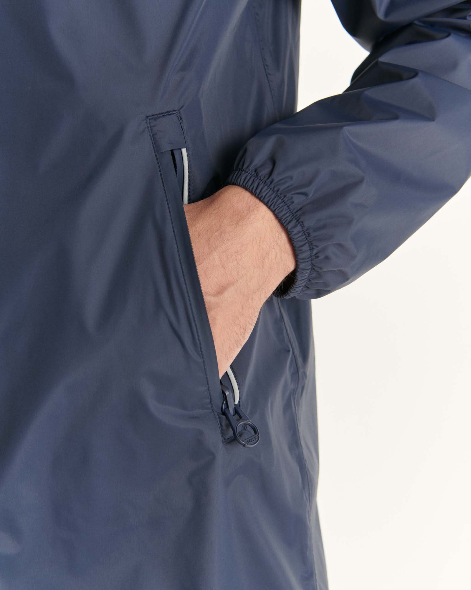 Stockholm packable hooded jacket JOTT Blue