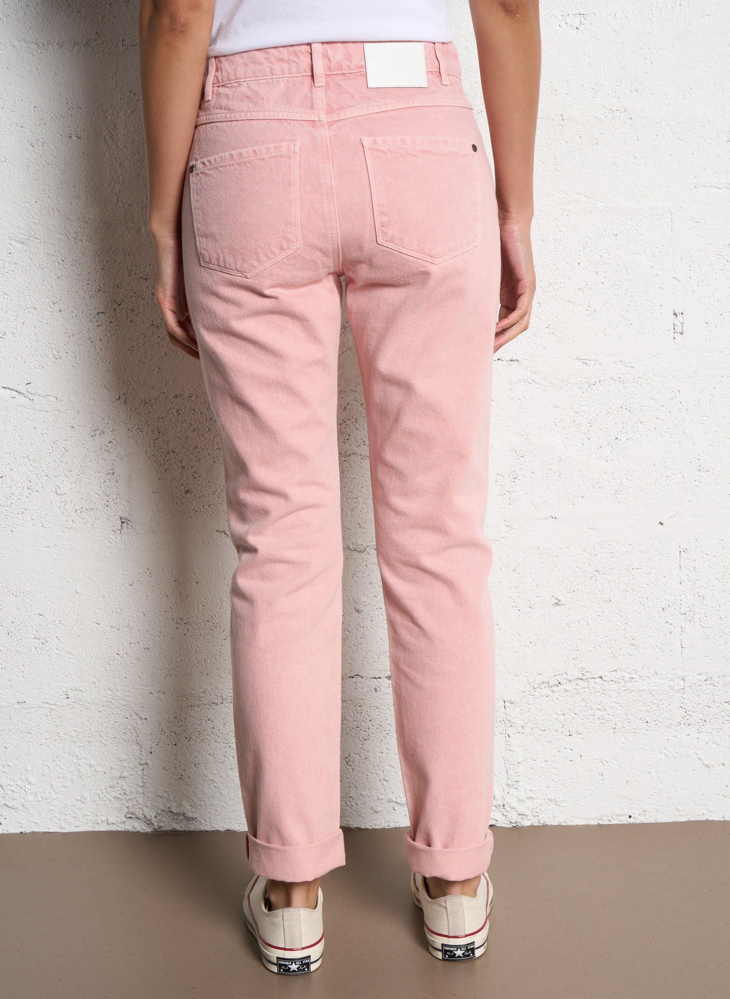 Jeans met hoge taille ONE STEP Roze