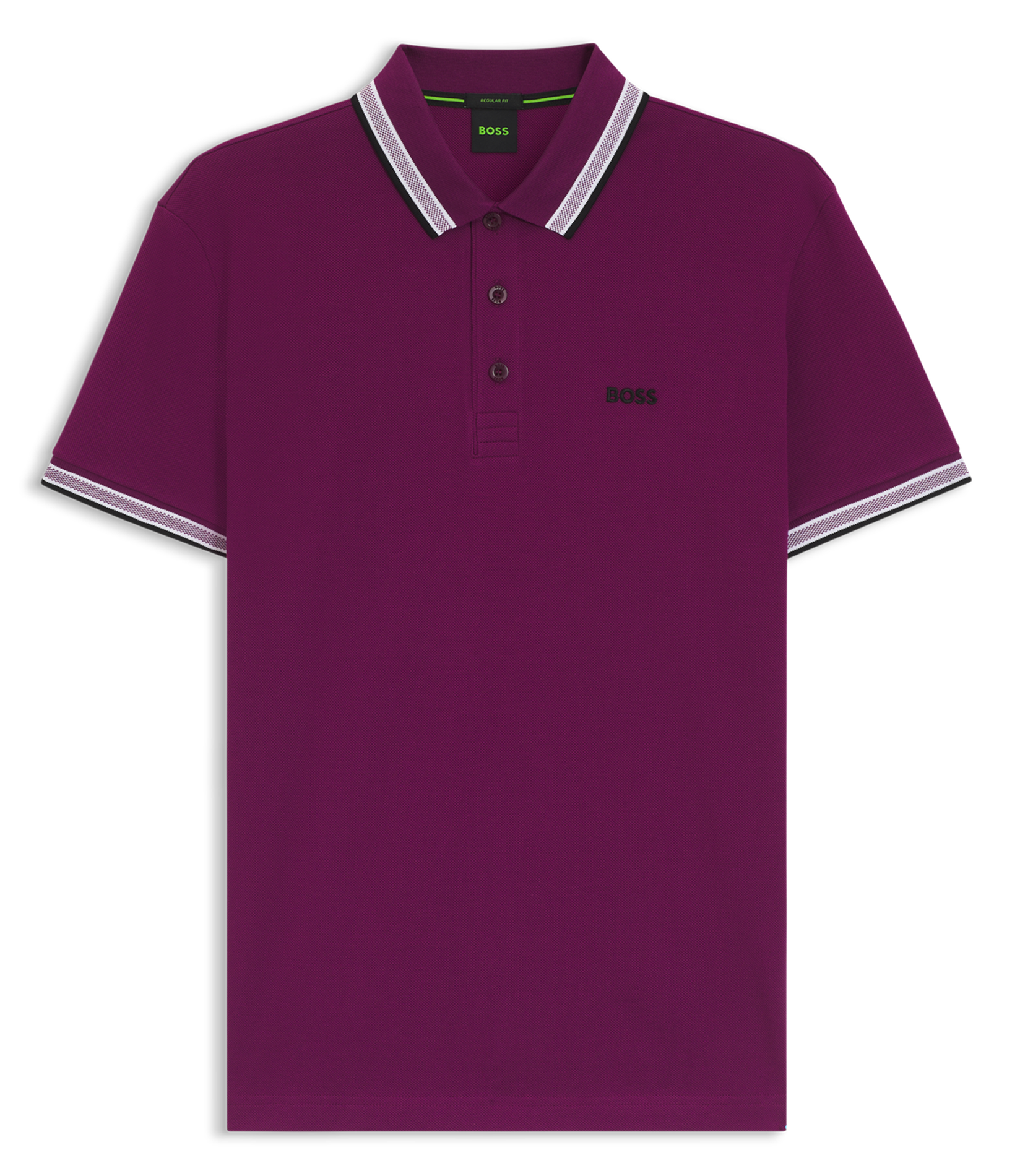 Regular-fit cotton polo shirt BOSS Pink