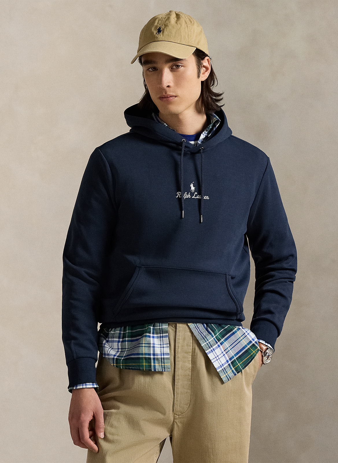 Sweat uni à capuche avec broderie POLO RALPH LAUREN