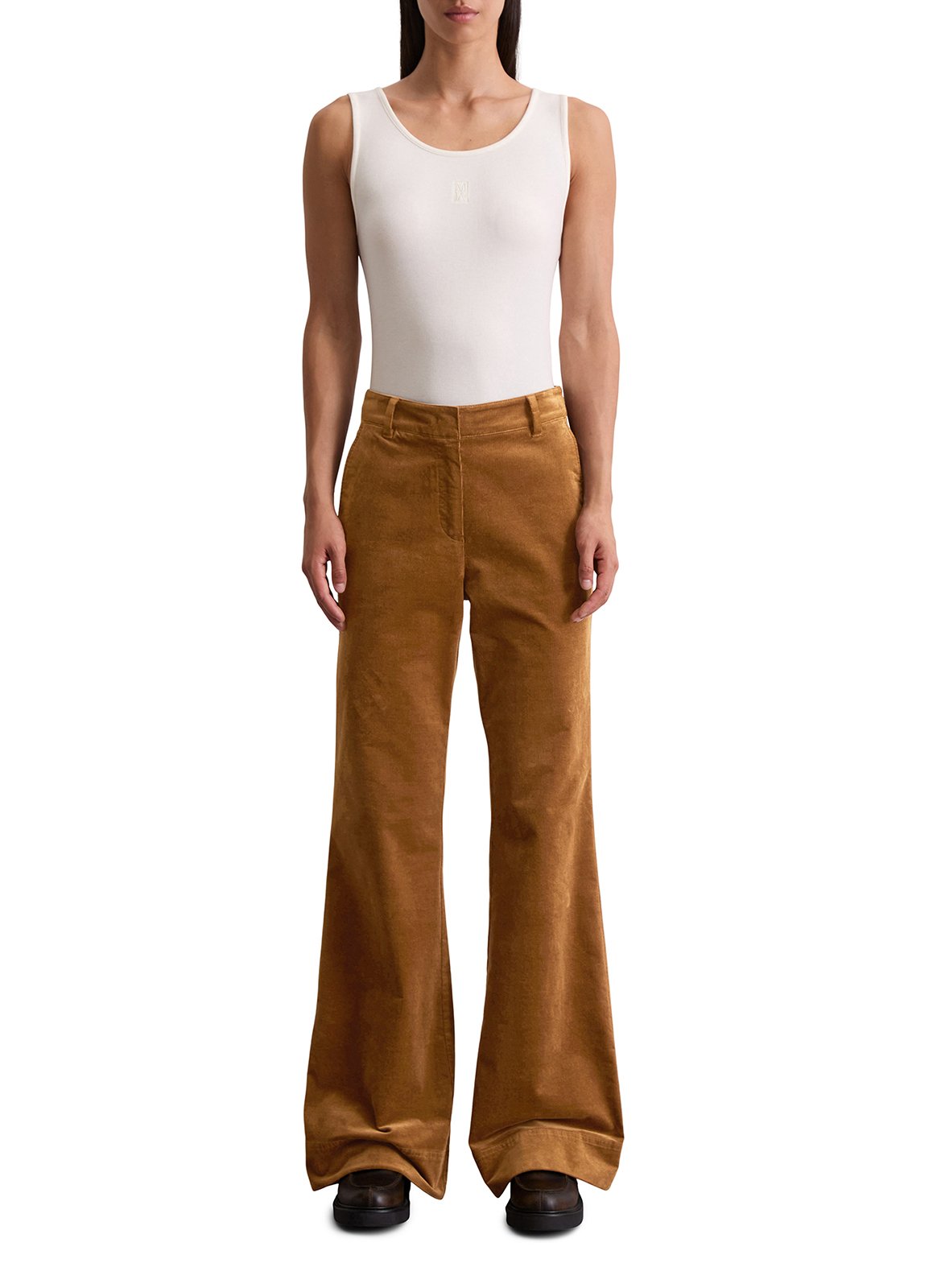 Bootcut ribbroek MARC O'POLO Bruin