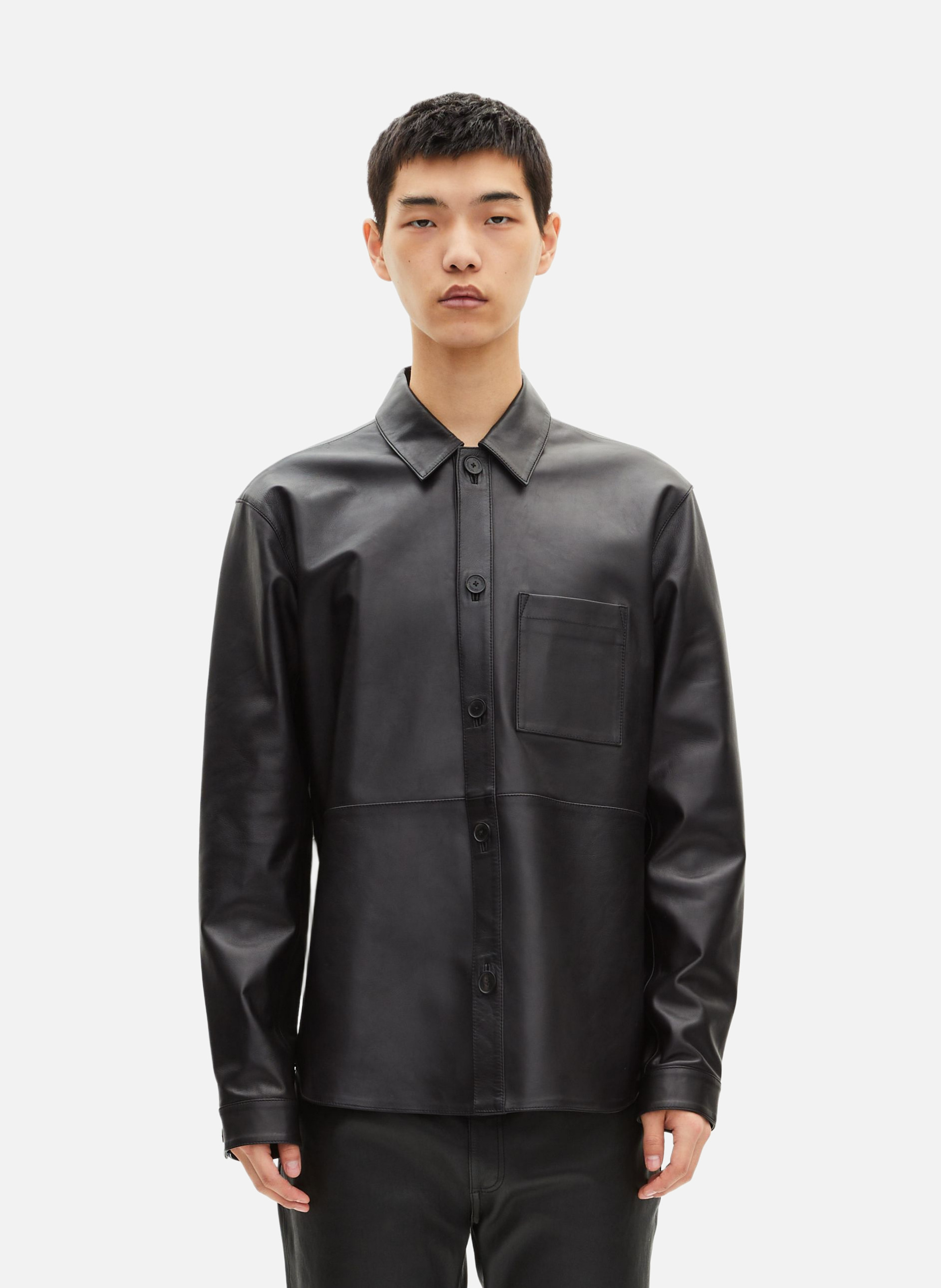 Leather shirt BlackTHE KOOPLES