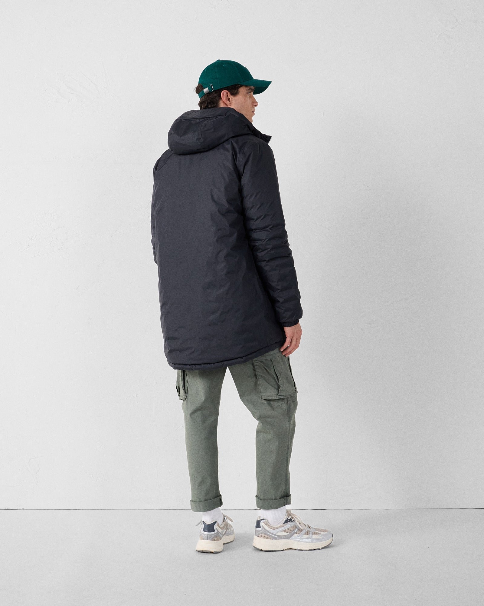 Reversible Long Black/Black Coat JOTT Black