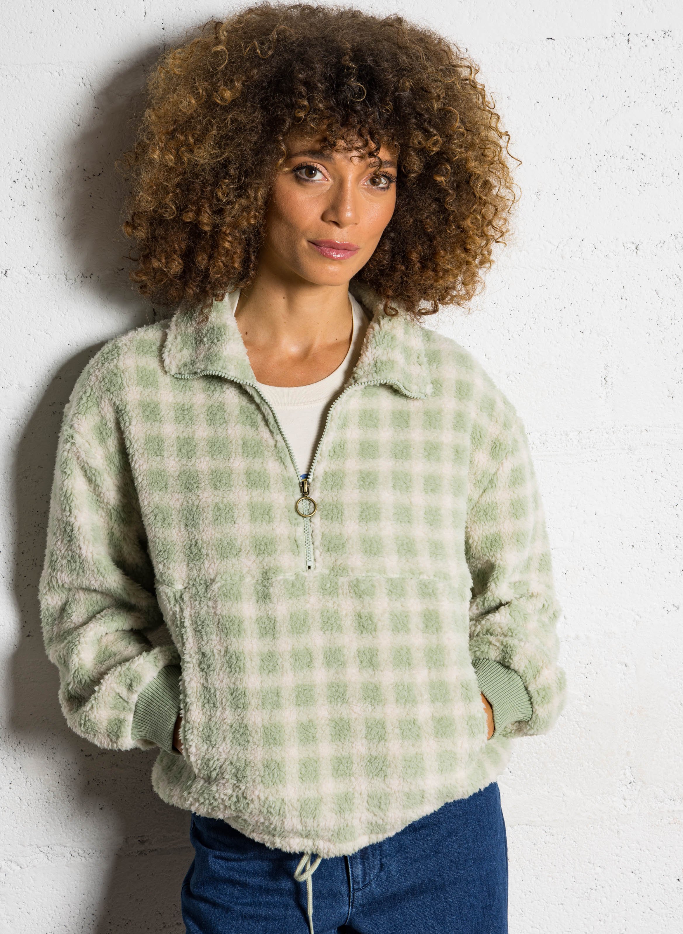 Sweat oversize col montant à imprimé BILLABONG