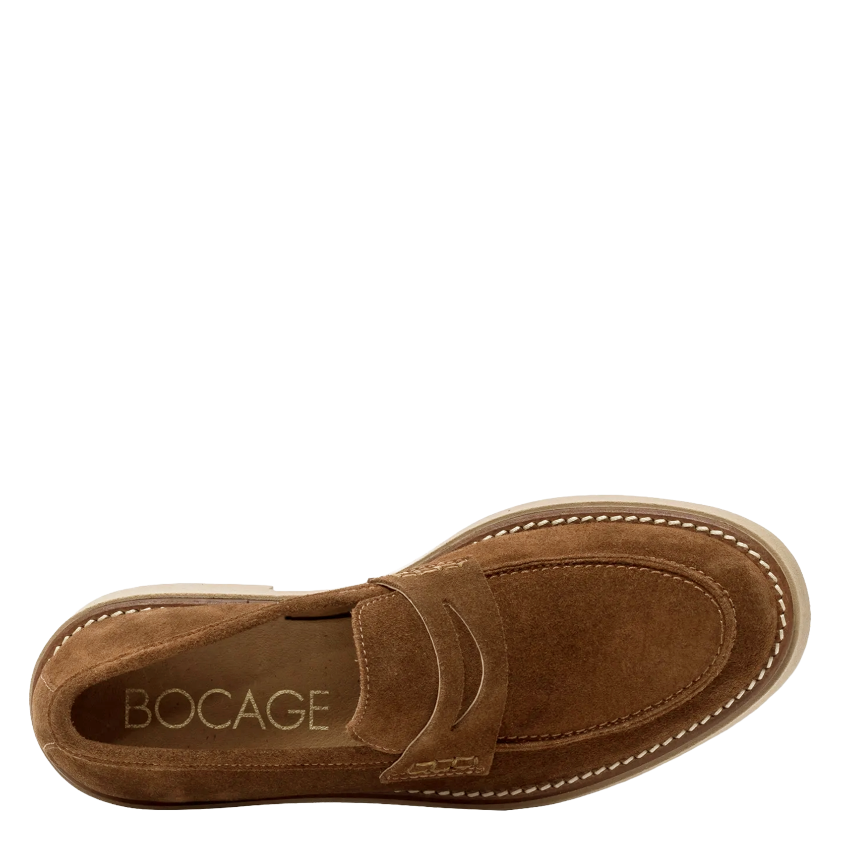 Mocassins suédé en cuir  BOCAGE Marron