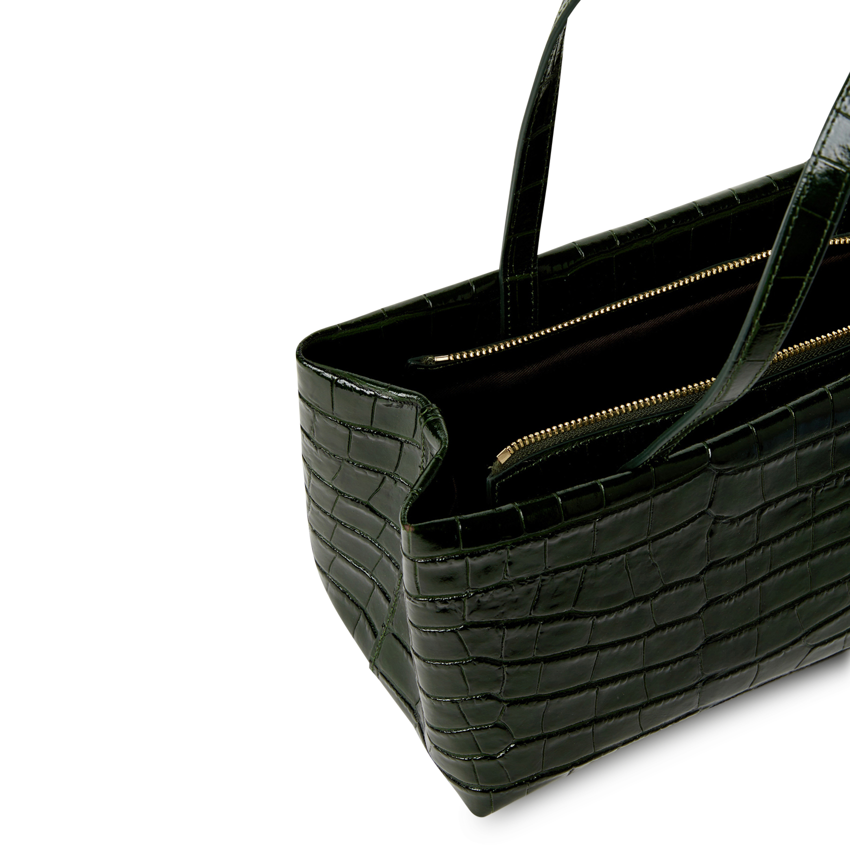 Leather clutch bag SAISON 1865 Khaki