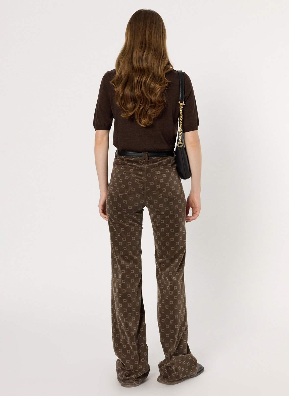 Pull col rond en laine  GERARD DAREL Marron