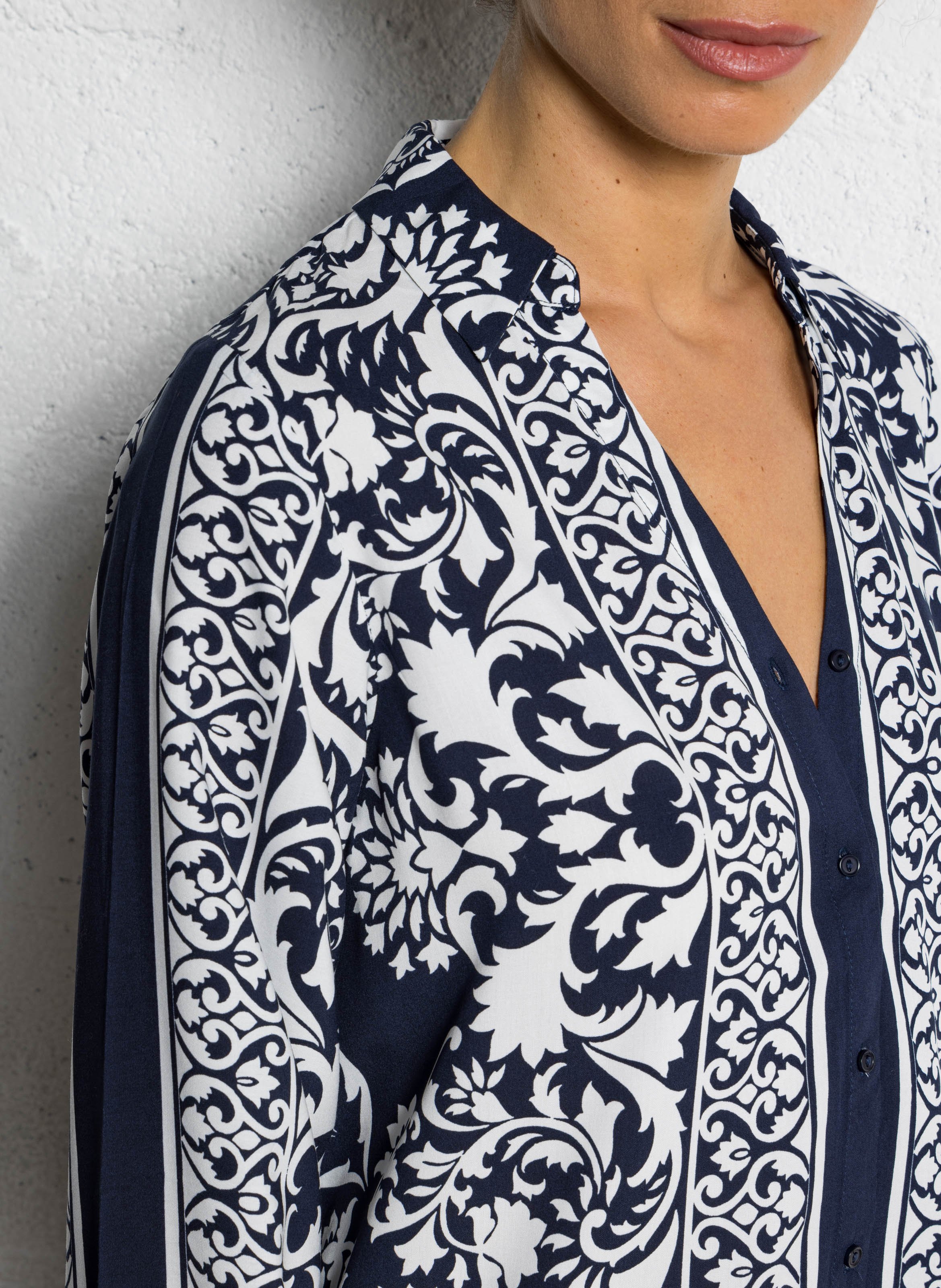 Blouse met klassieke kraag SUD EXPRESS Blauw