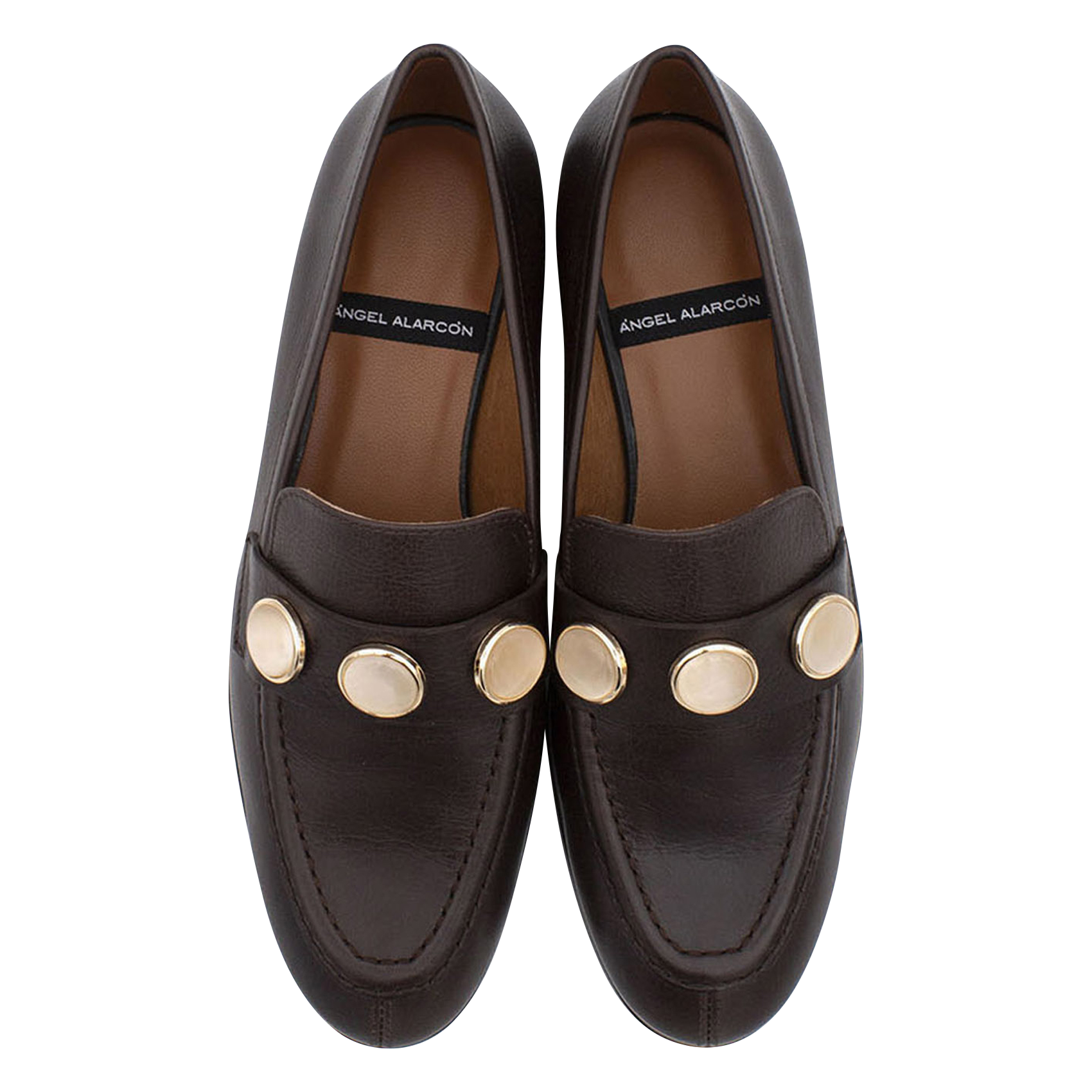 Mocassins en cuir ANGEL ALARCON Marron