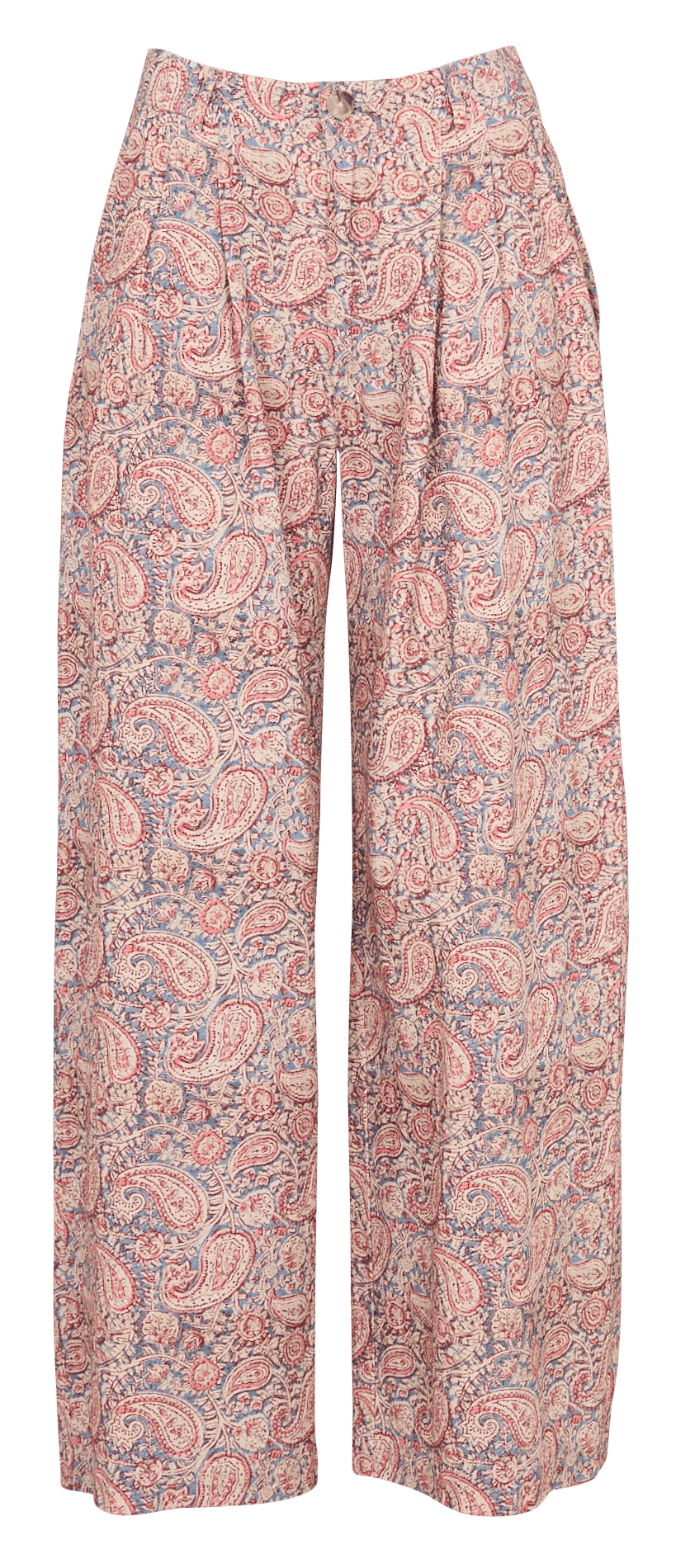 Pantalon large en coton imprimé MAISON HOTEL Rose