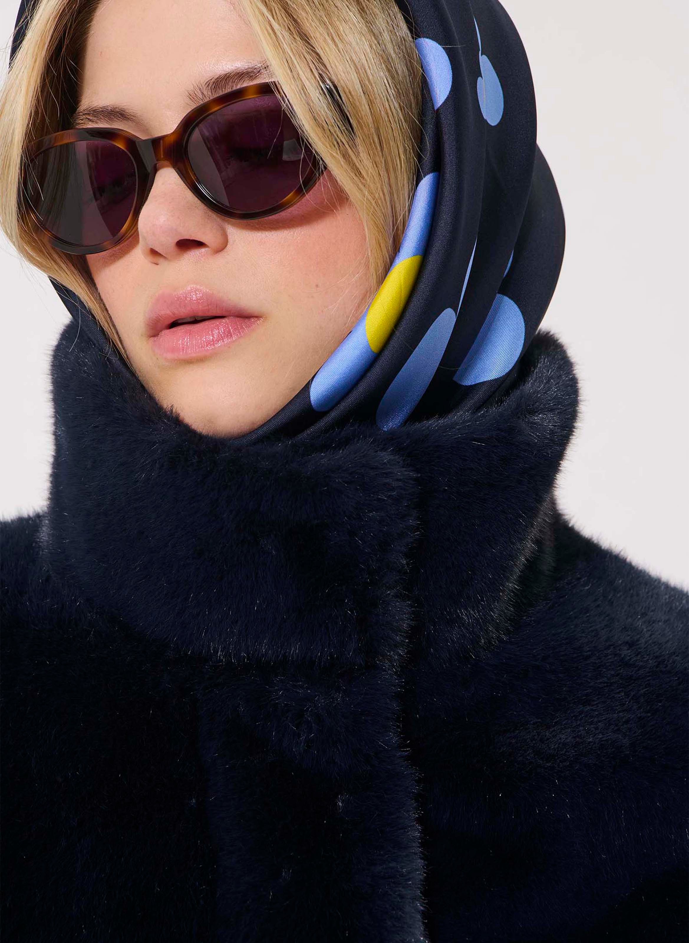 Foulard van zijde TARA JARMON Blauw