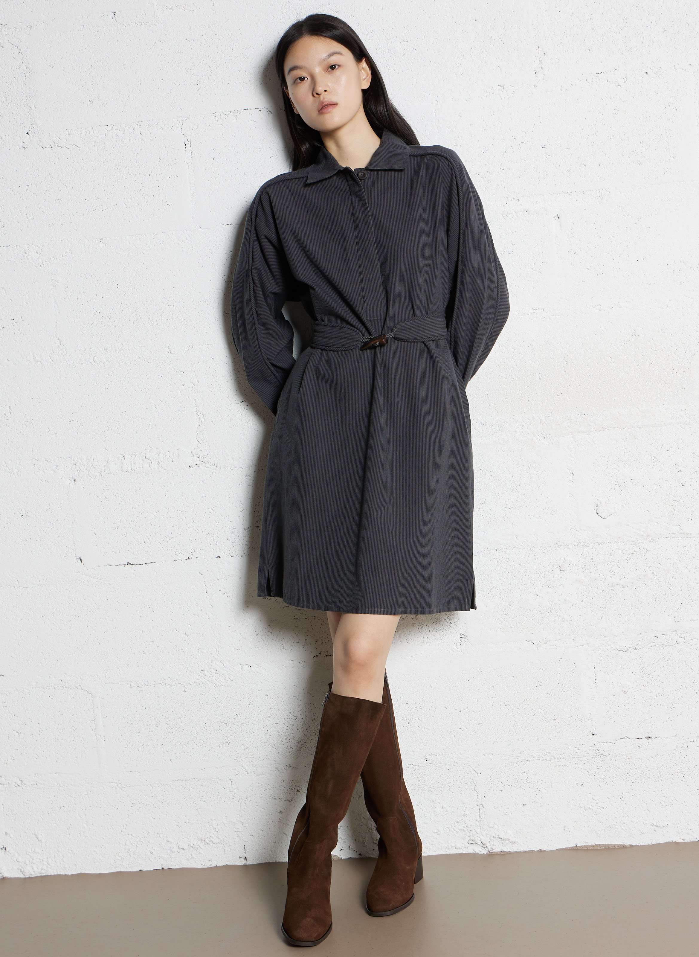 Bottes mi hautes en cuir suédé JB MARTIN Marron