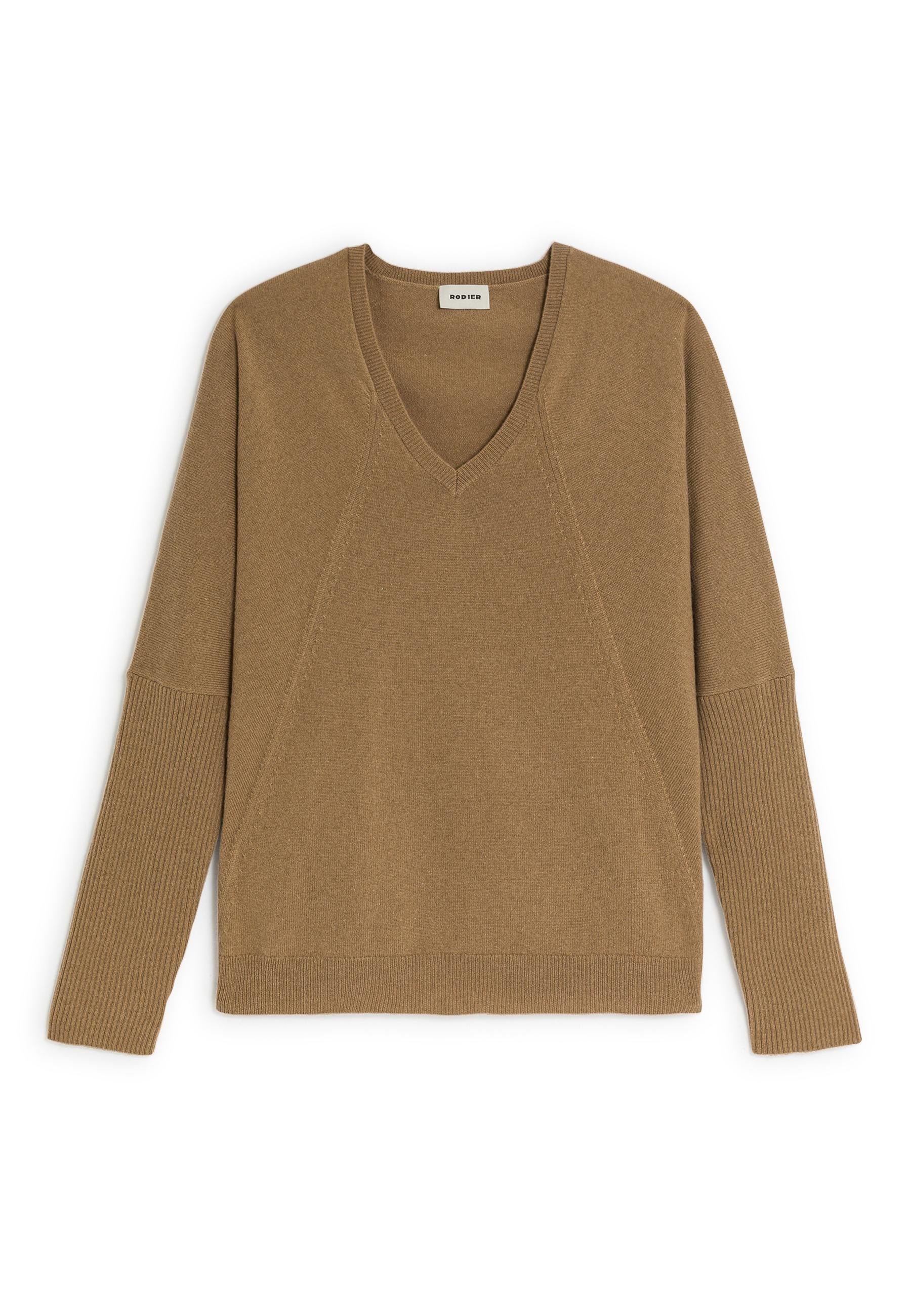 Oversized cashmere sweater RODIER Brown