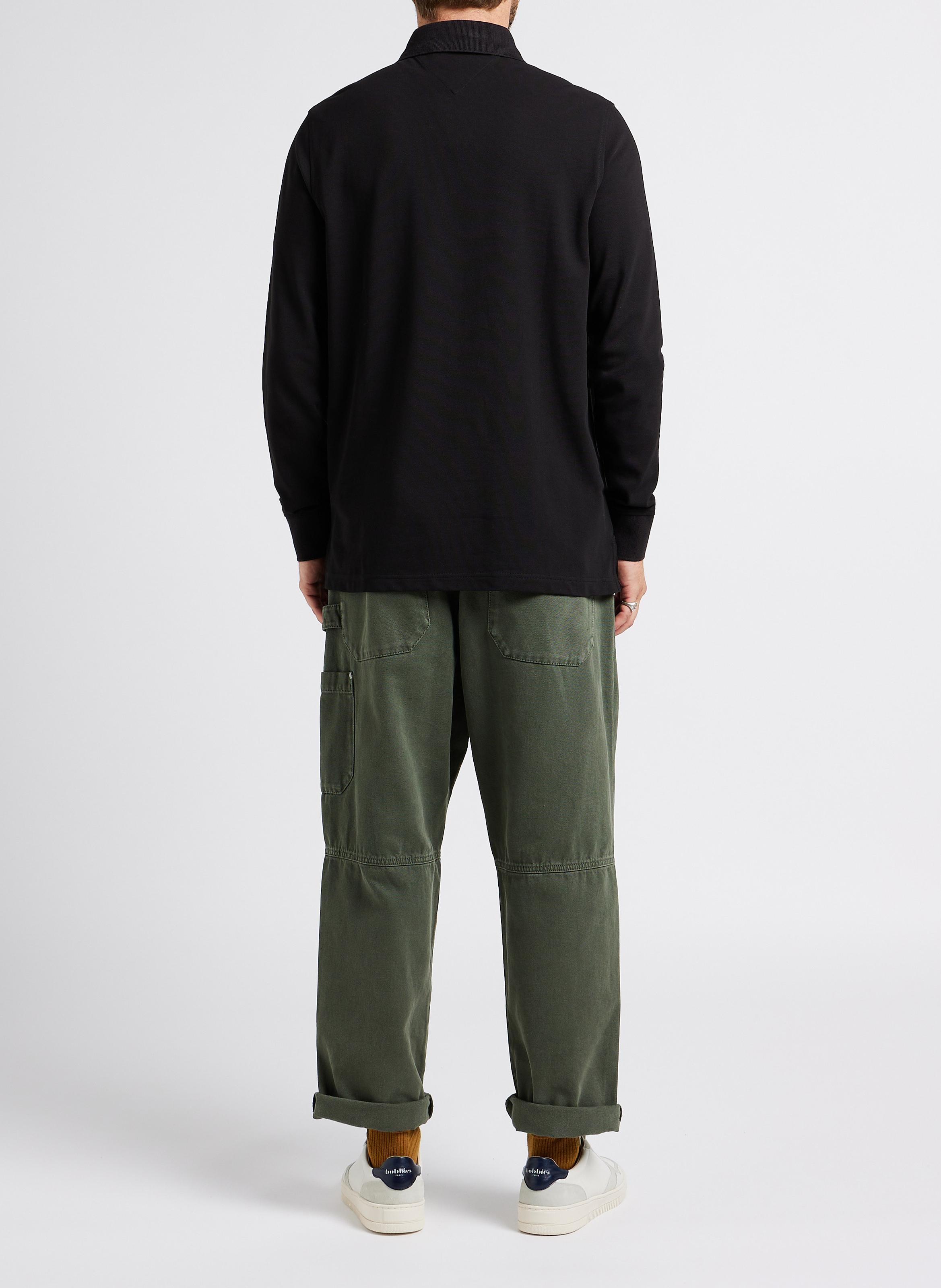 Poloshirt aus Bio-Baumwoll-Mix, Regular Fit TOMMY HILFIGER Schwarz