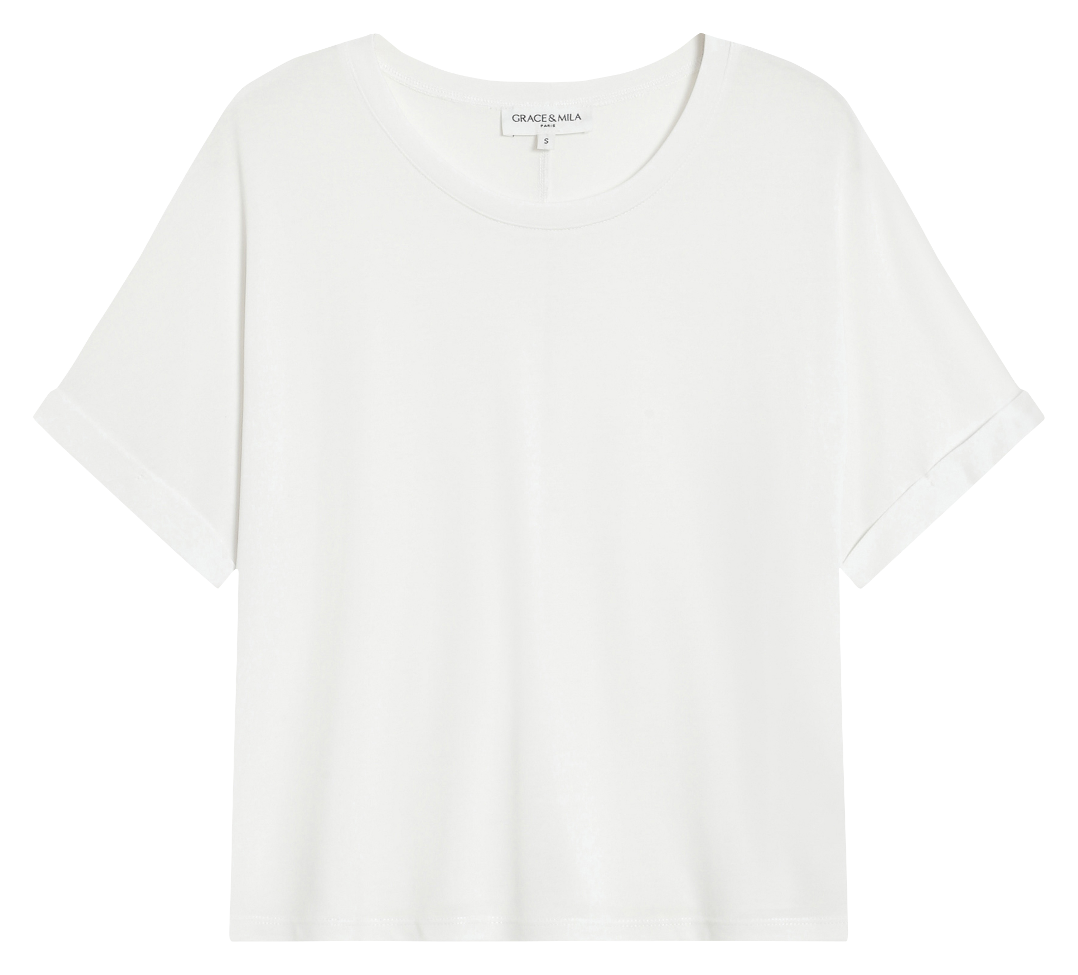 Tee-shirt col rond GRACE ET MILA Beige