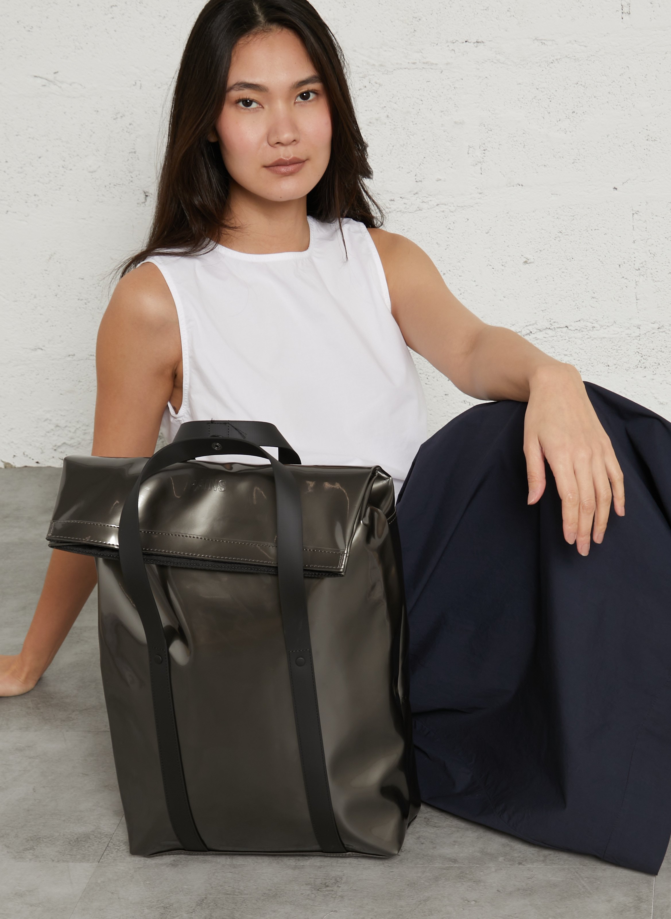 Waterproof backpack RAINS Silver