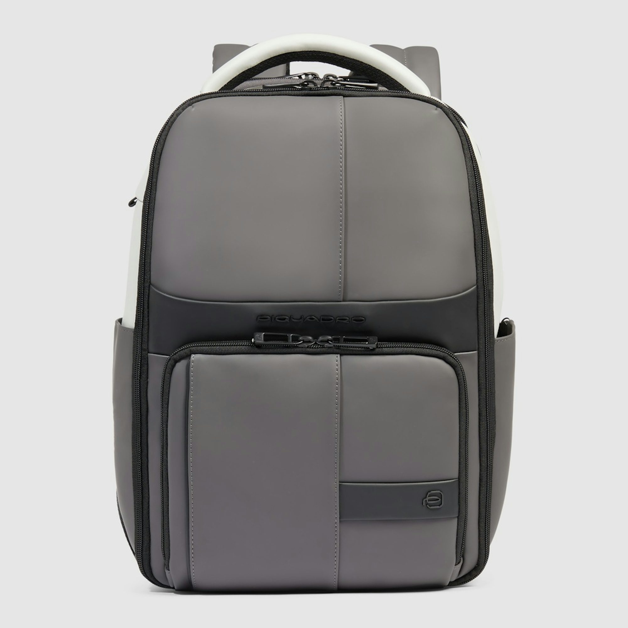 Water-repellent travel backpack for laptop, compatible with Ryanair PIQUADRO Grey