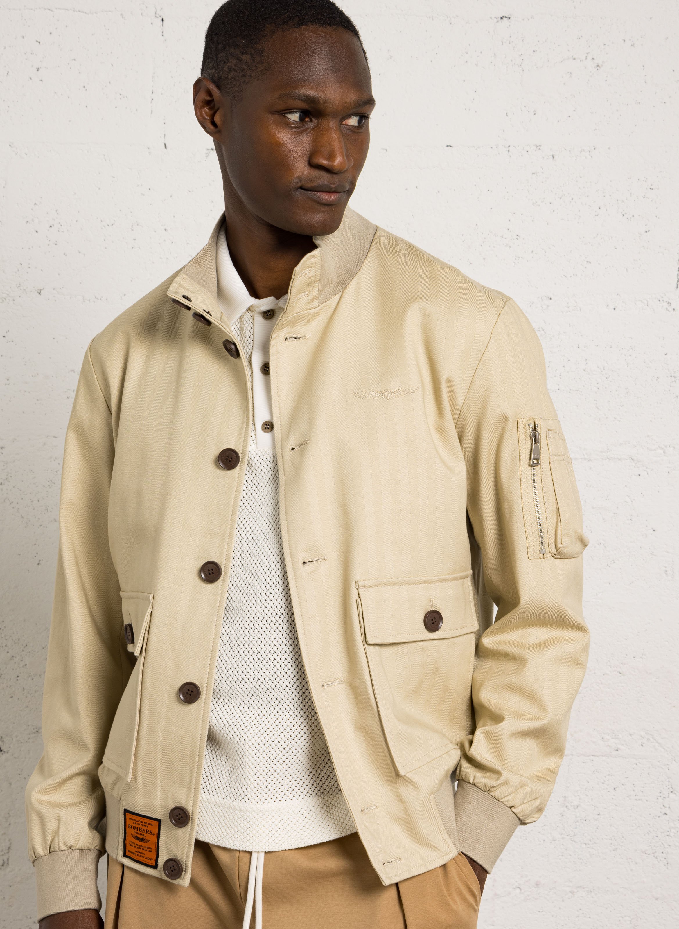 Blouson droit col montant BOMBERS ORIGINAL