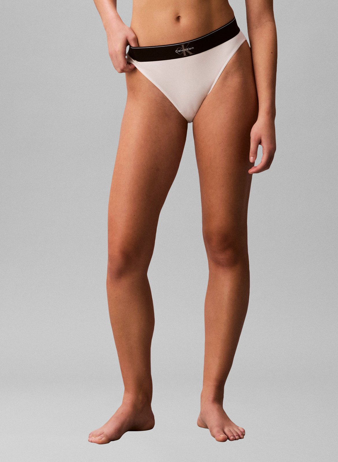 Culotte taille mi haute élastique CALVIN KLEIN UNDERWEAR Blanc