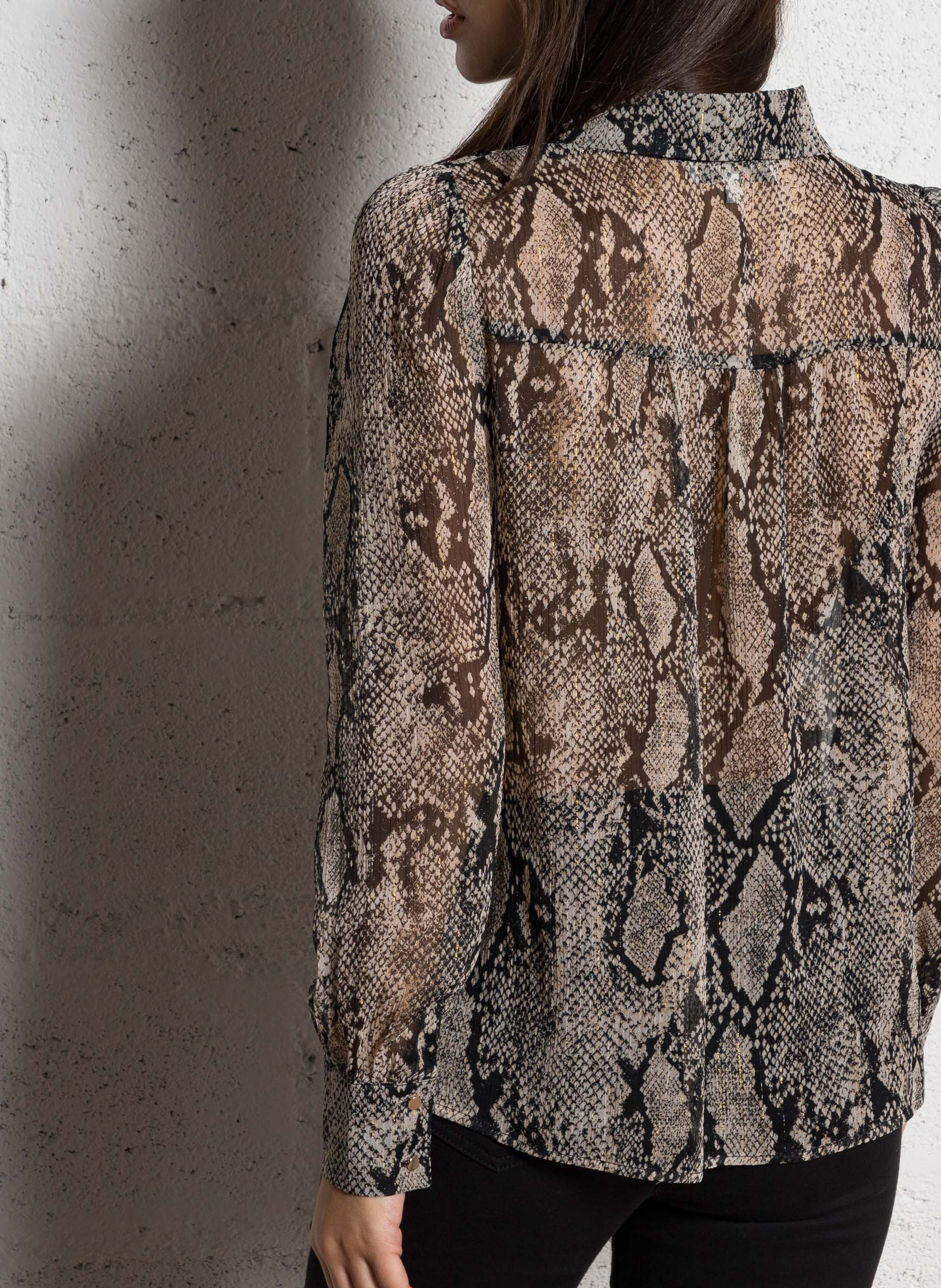 Straight fluid shirt with print MORGAN Multicolored