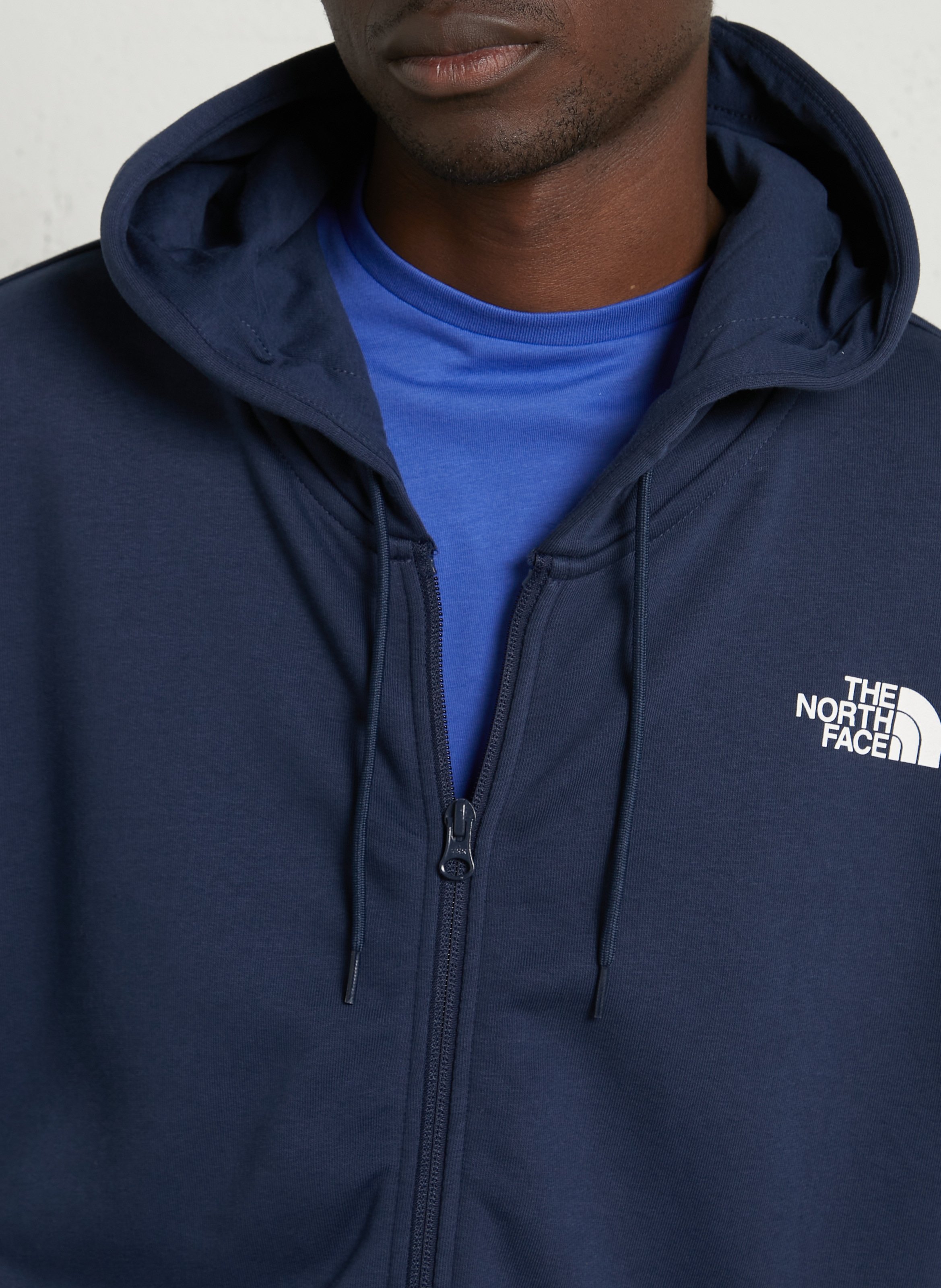 Sweat zippé à capuche uni THE NORTH FACE Bleu