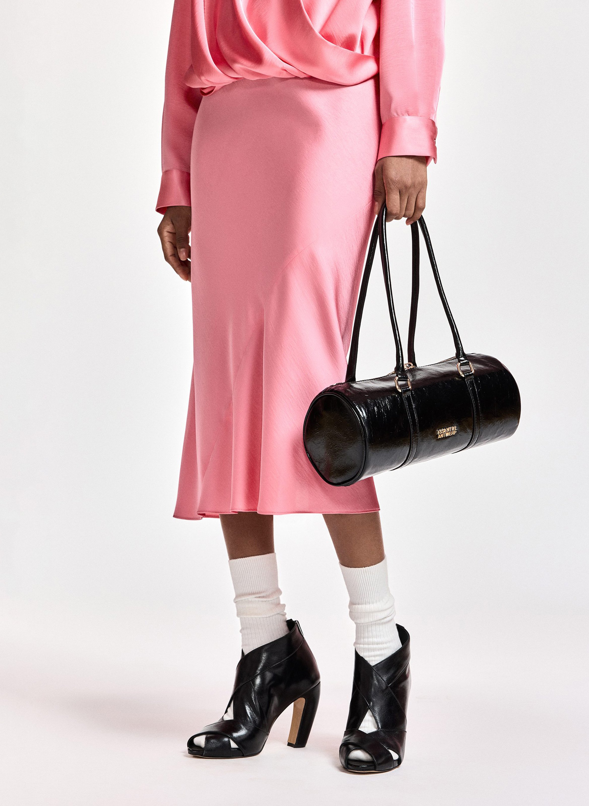 Sac porté épaule vernis ESSENTIEL ANTWERP Black