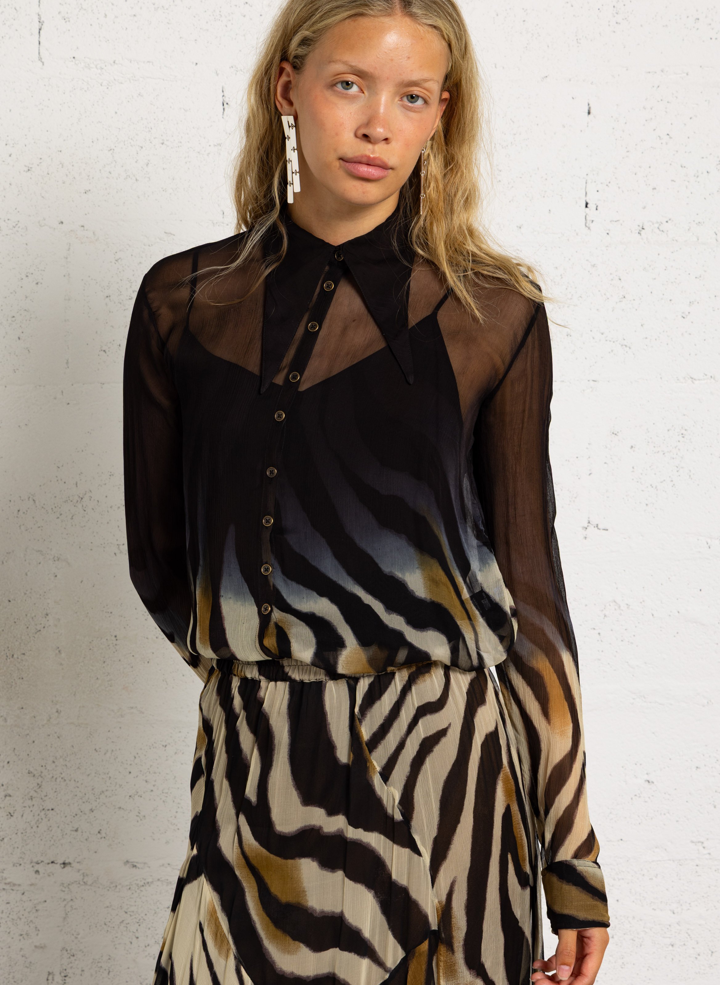 Sheer straight shirt MES DEMOISELLES
