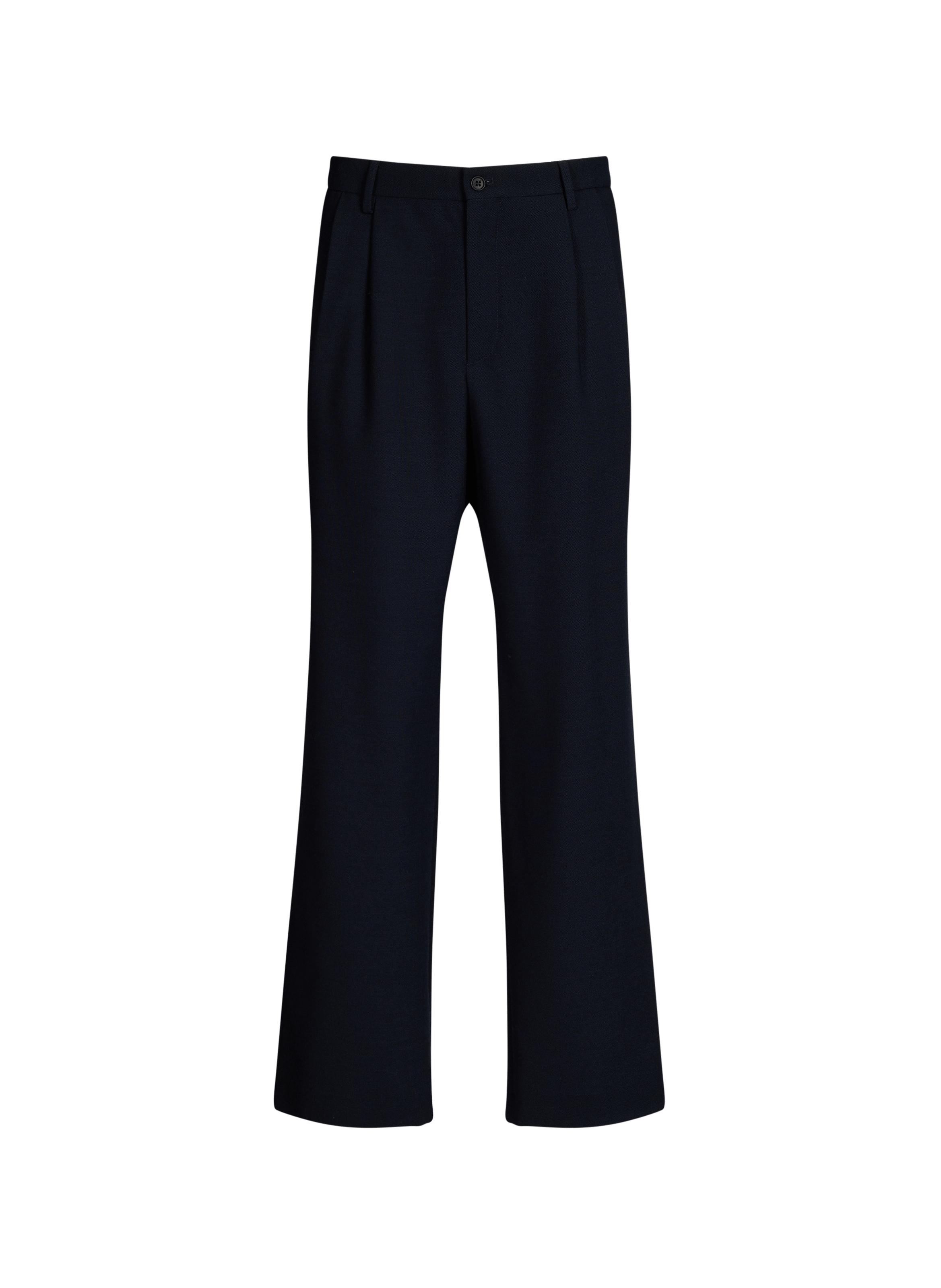 Wide-leg virgin wool suit trousers SAISON 1865 Blue