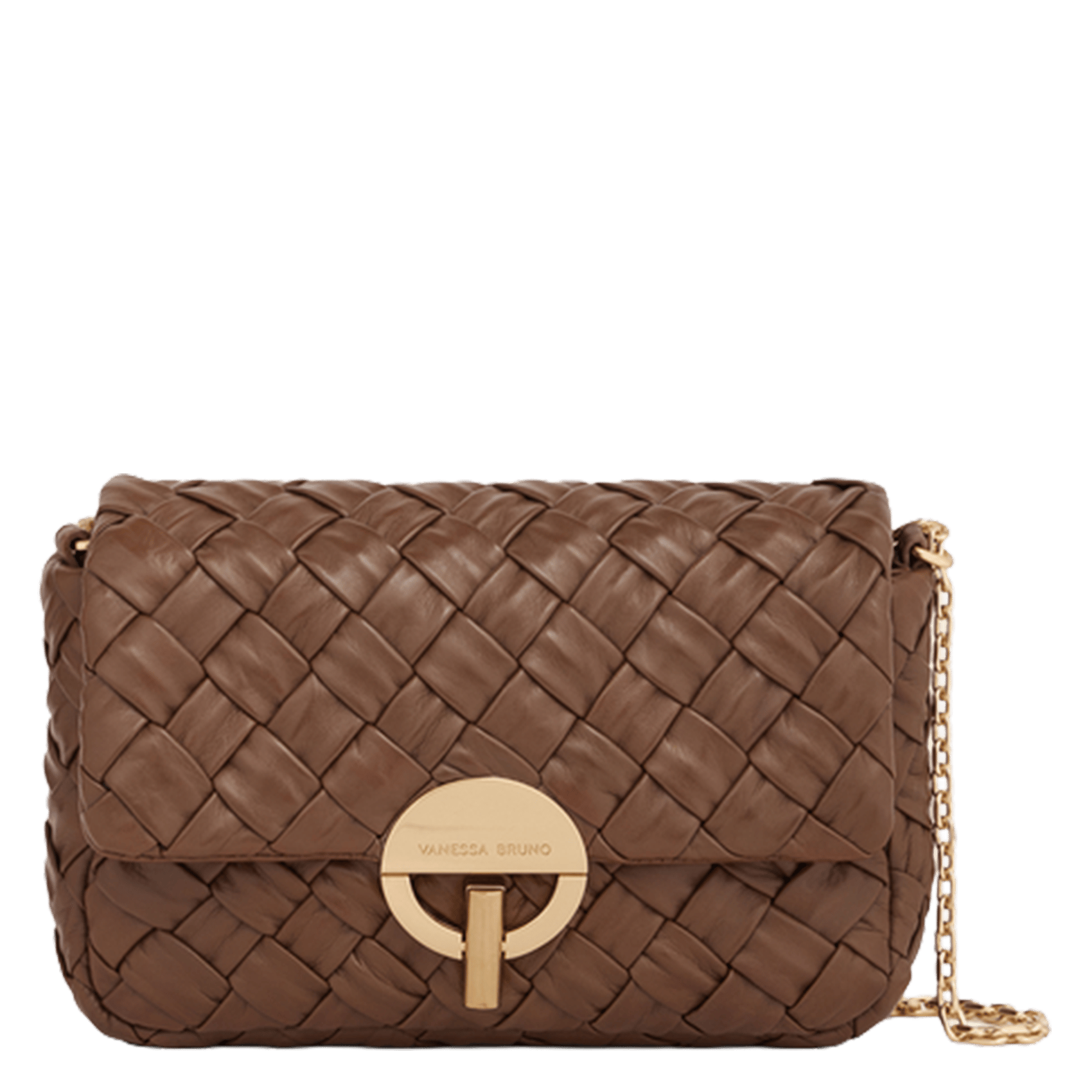 Braided leather shoulder bag VANESSA BRUNO