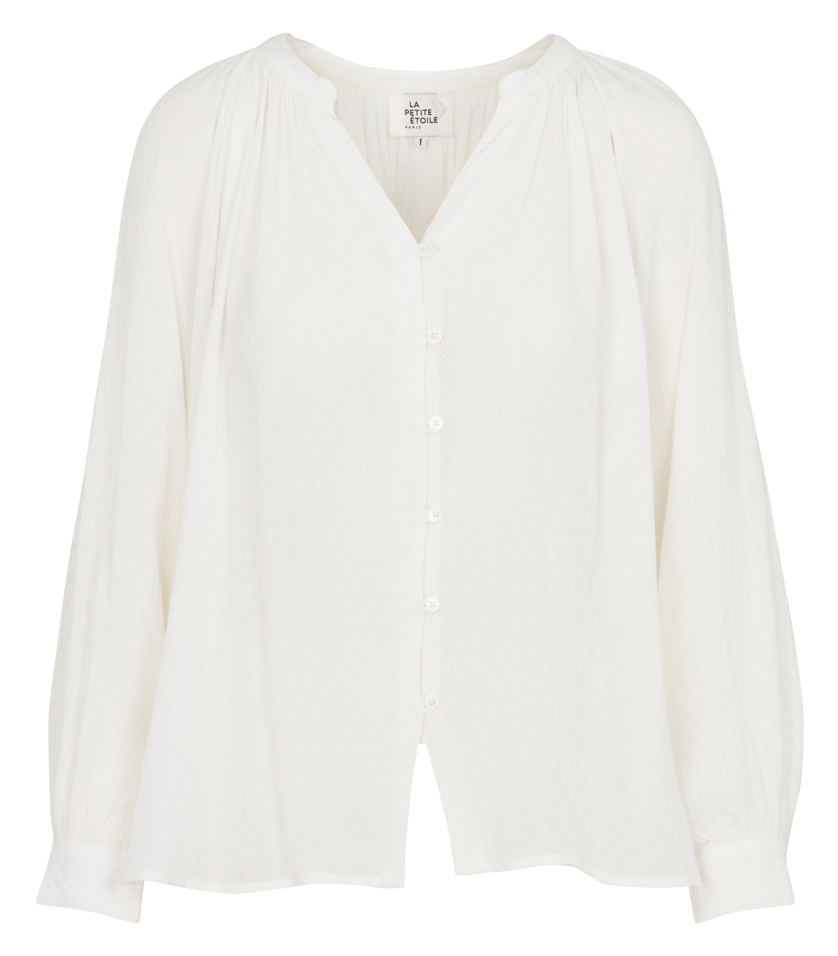 Blouse ample manches longues  LA PETITE ETOILE Beige