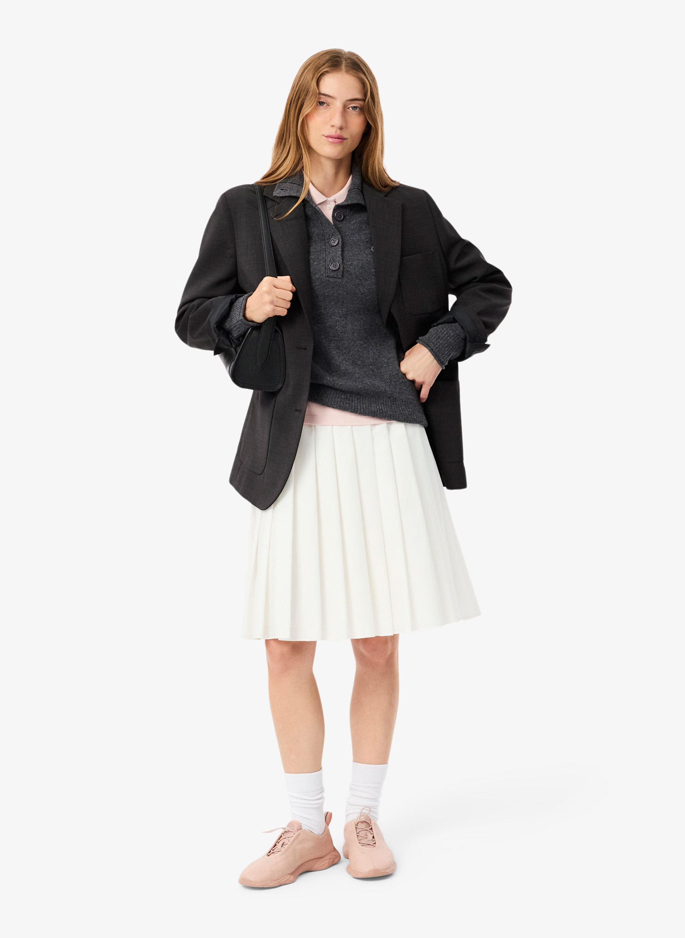 Blazer with tailored collar LACOSTE Brown