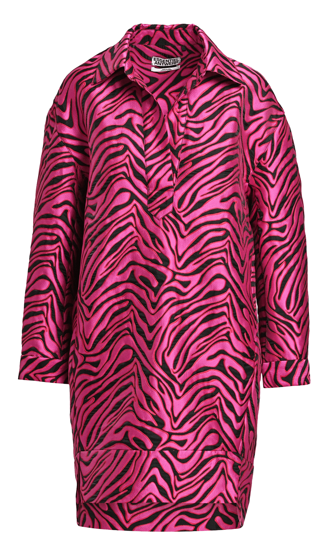 Robe courte large imprimée ESSENTIEL ANTWERP Rose