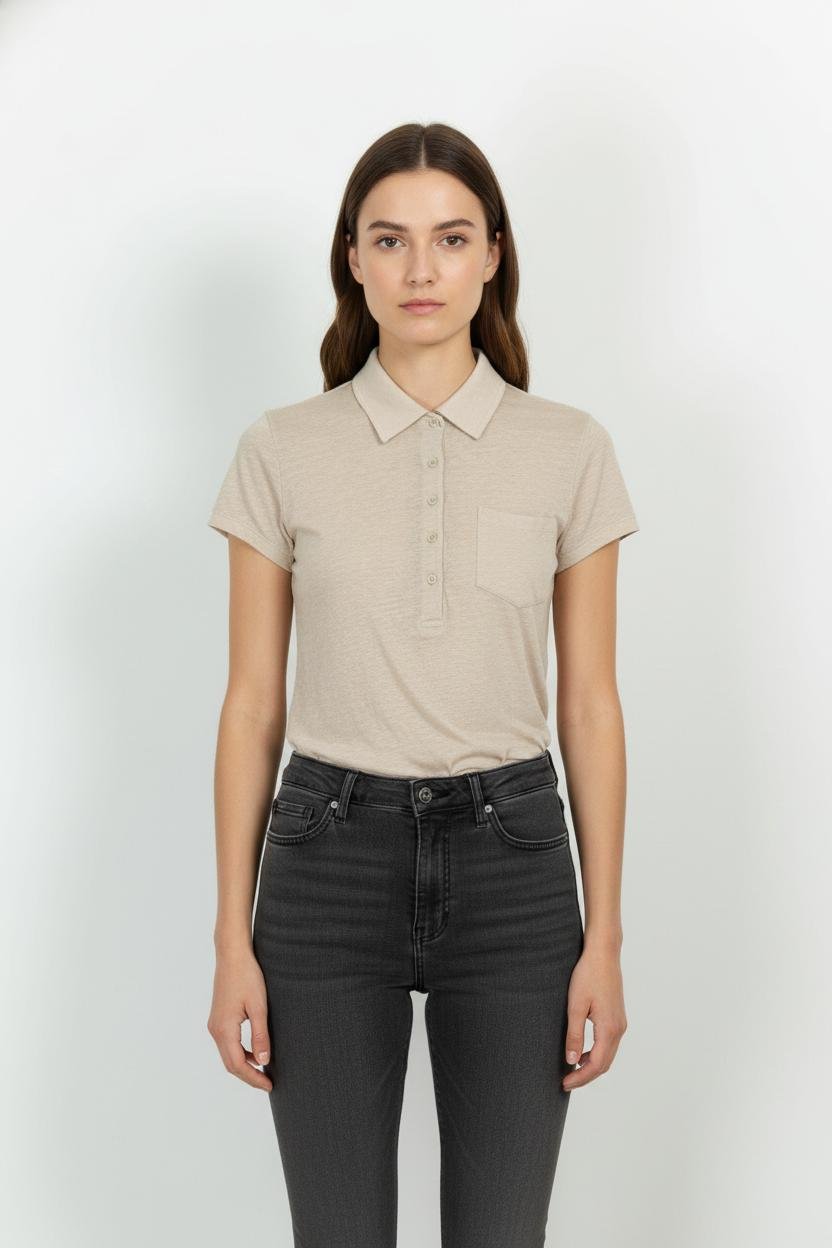 T-shirt MAJESTIC FILATURES - SECONDE MAIN Beige
