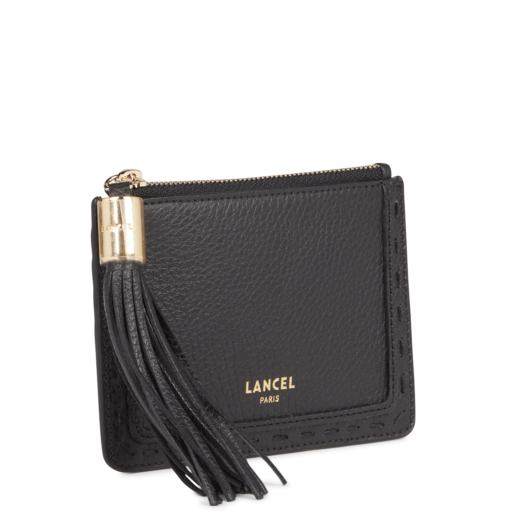 Porte-carte en cuir LANCEL Noir