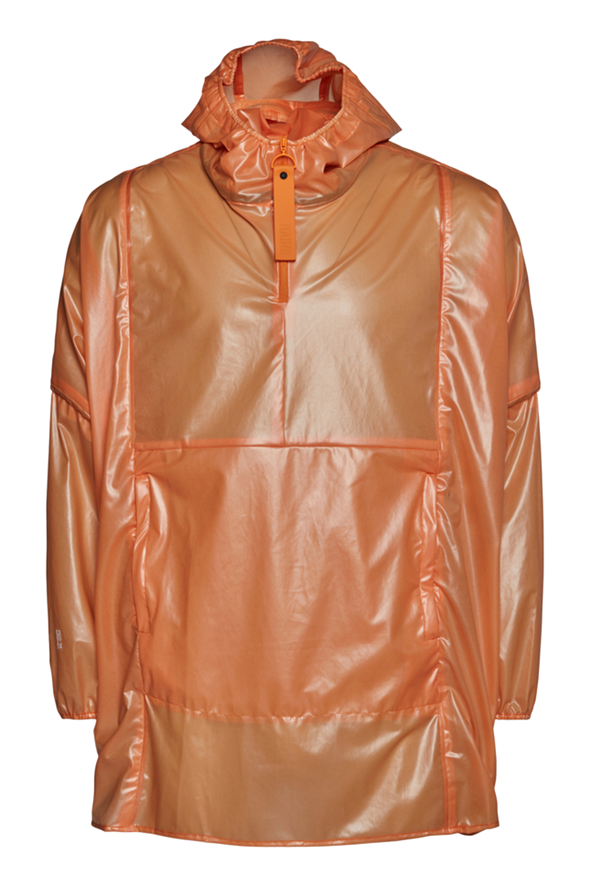 Anorak mit Stehkragen und Kapuze Orange