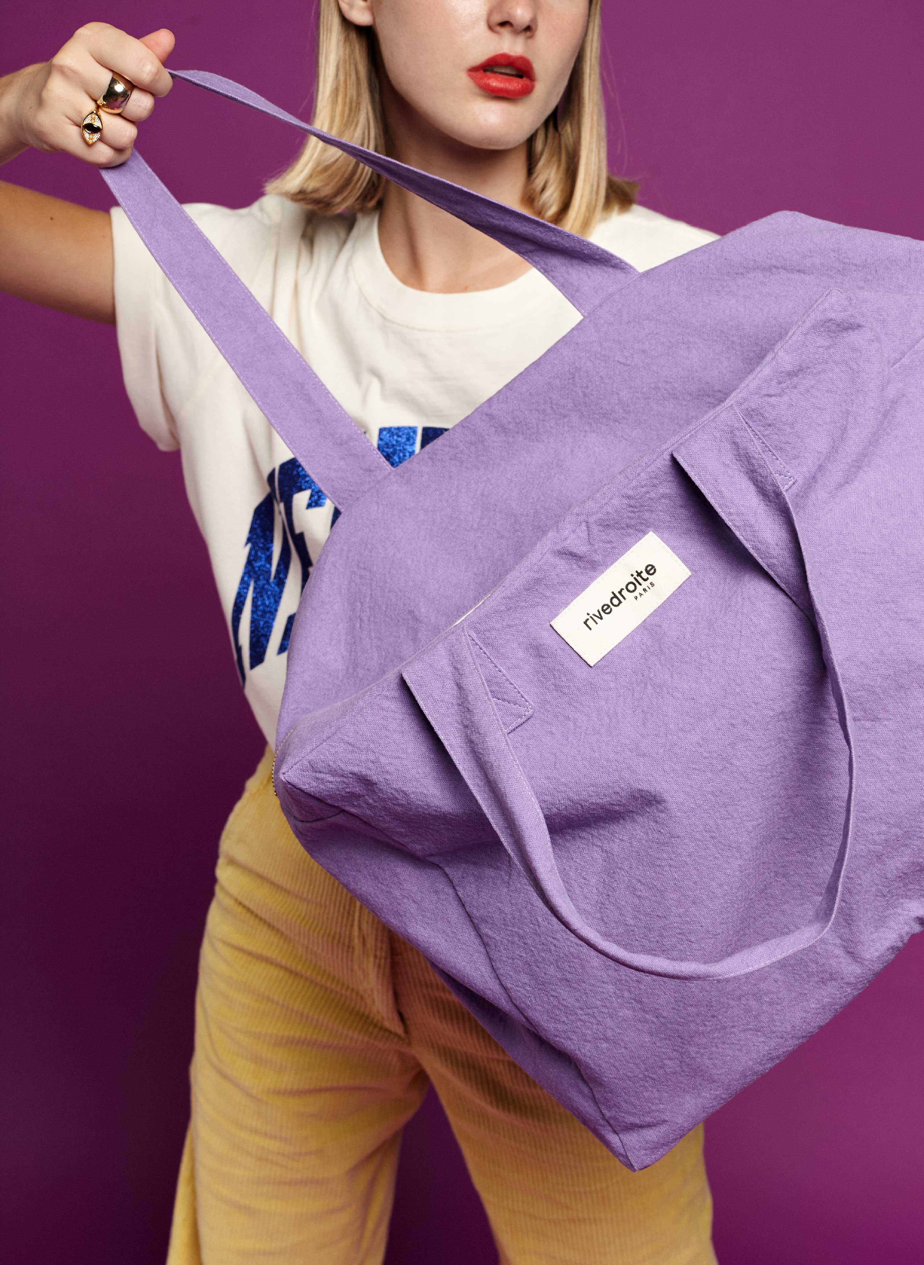 Purple 24H recycled cotton bag 15 YEARS LIMITED EDITION