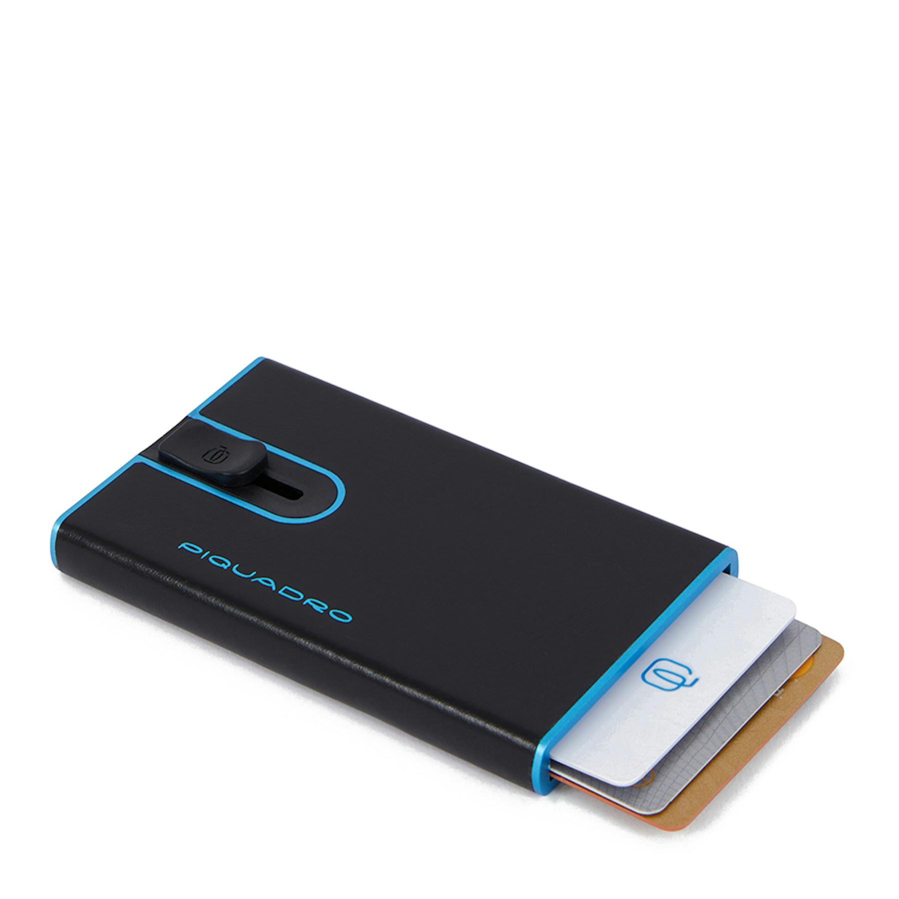 - 100% leather, - 6 cardholder slots, - 1 central compartment, - Size: L10 x H7 cm. PIQUADRO