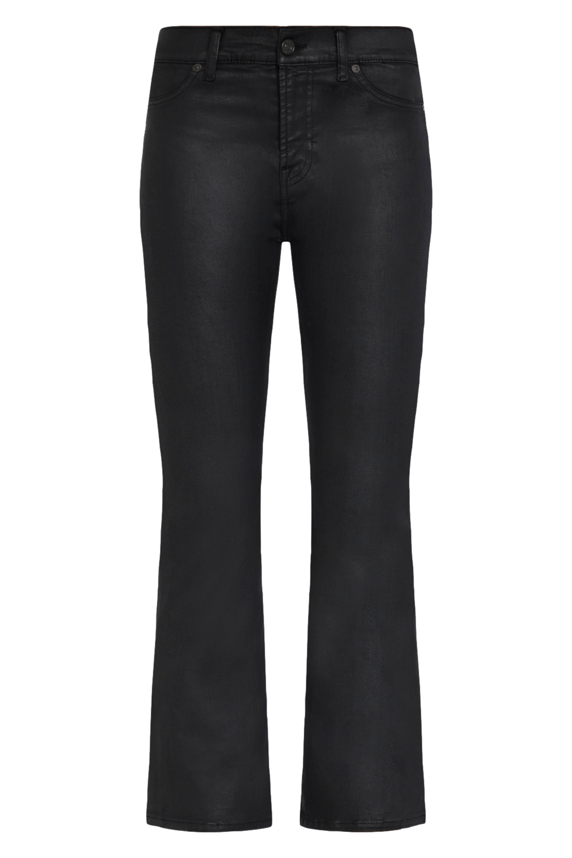 Flared jeans - katoenblend 7 FOR ALL MANKIND Zwart