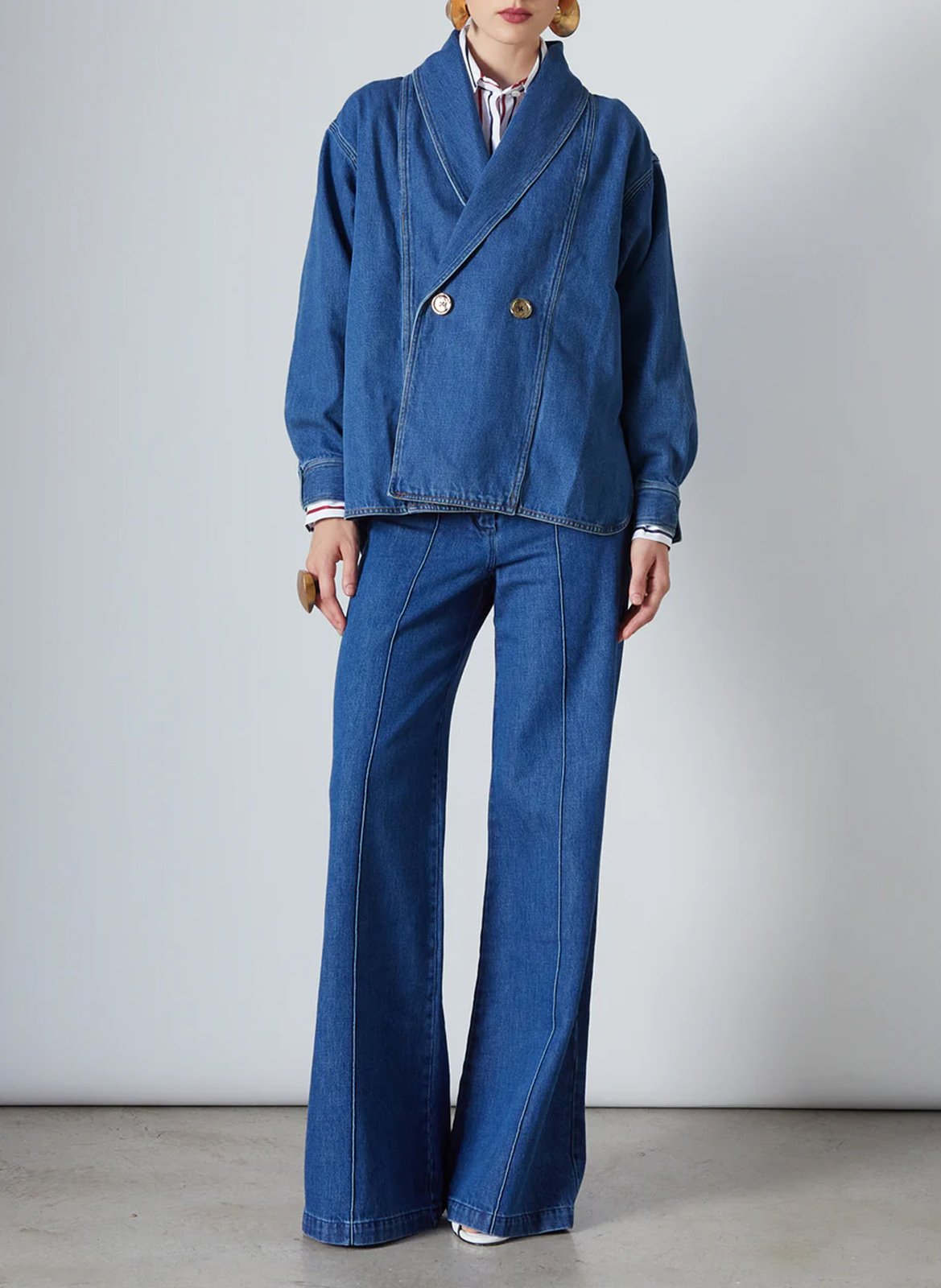 Jean large en coton THE LABEL EDITION Bleu