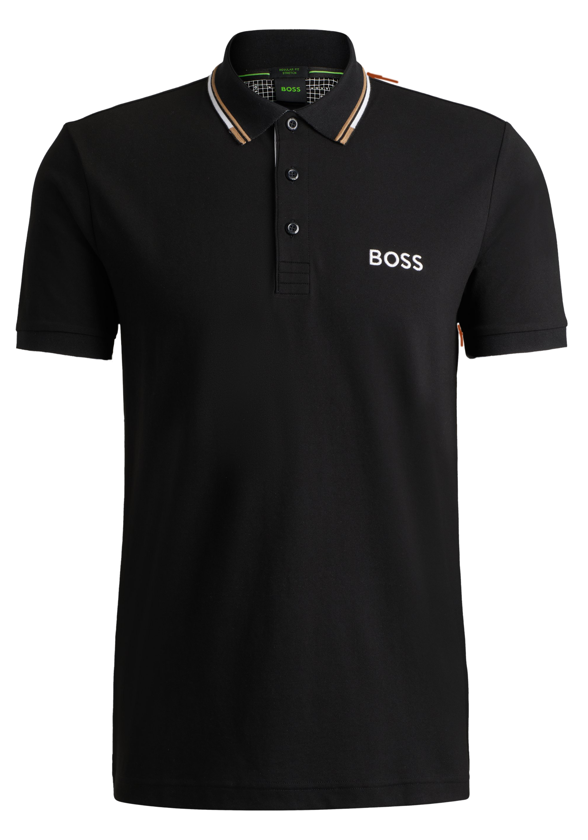 Cotton-blend polo shirt BOSS Black