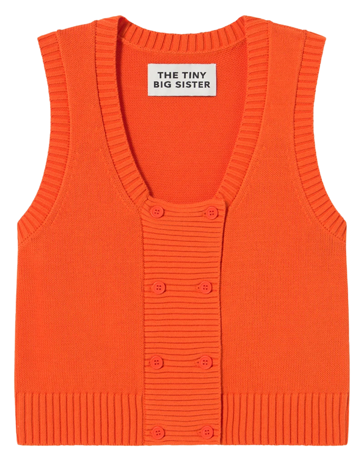 Massachusetts V-neck cotton cardigan THE TINY BIG SISTER Red